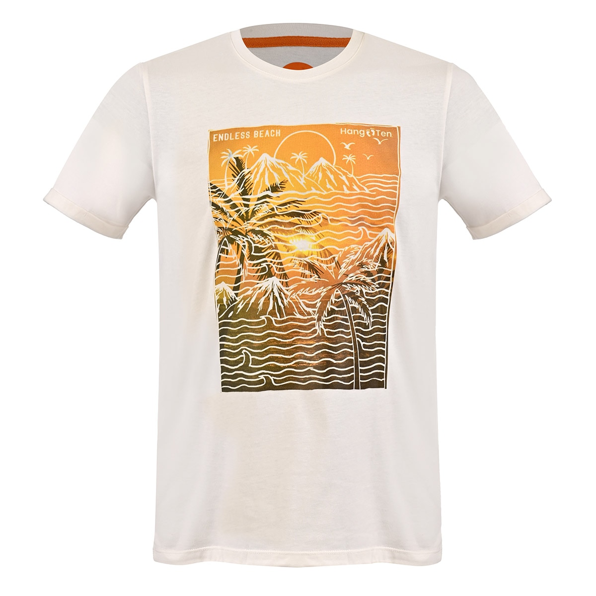 Playera Cuello Redondo Manga Corta para Hombre Hang Ten B13F672.