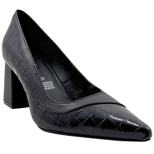 Zapatilla Tacón Cuadrado Elle con Textura para Mujer