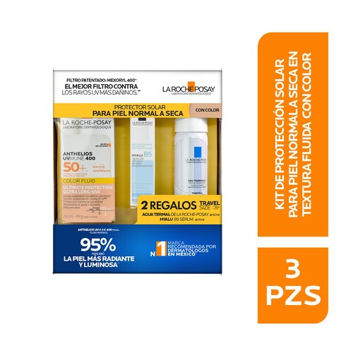 Rutina de Protección Solar para Piel Normal a Seca con Color