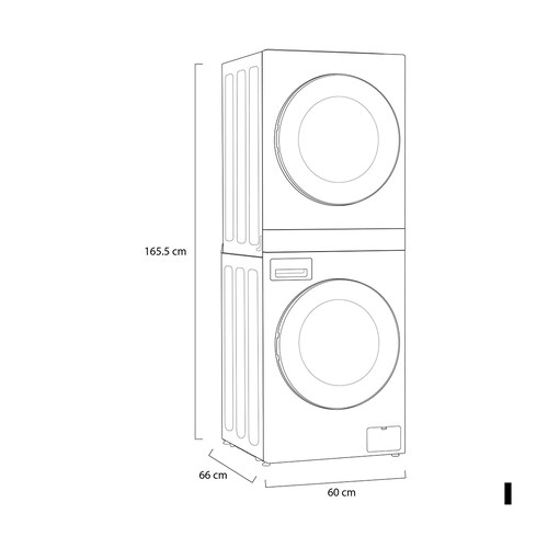 Torre de Lavado LG Inverter 14 Kg Wk14Ws6