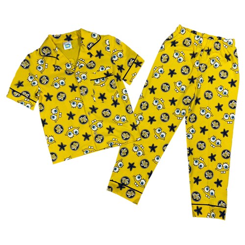 Pijama de Playera con Pantalón Diseño Bob Esponja para Niño