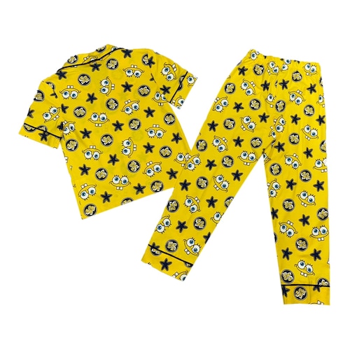 Pijama de Playera con Pantalón Diseño Bob Esponja para Niño