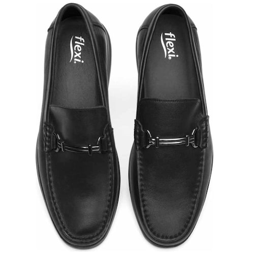 Mocasín Semi Vestir Negro Flexi para Hombre