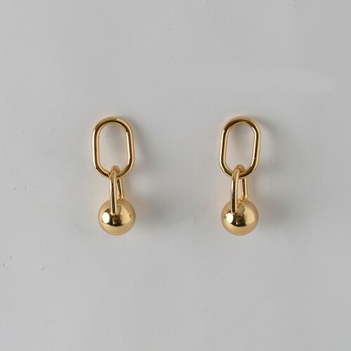 Aretes en Forma de Clip C2C para Mujer