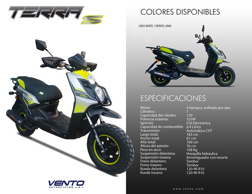 Motoneta Vento Terra S 170Cc 2025