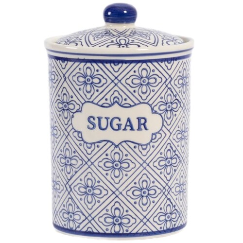 Frasco Organizador Talavera Sugar Vintage Home