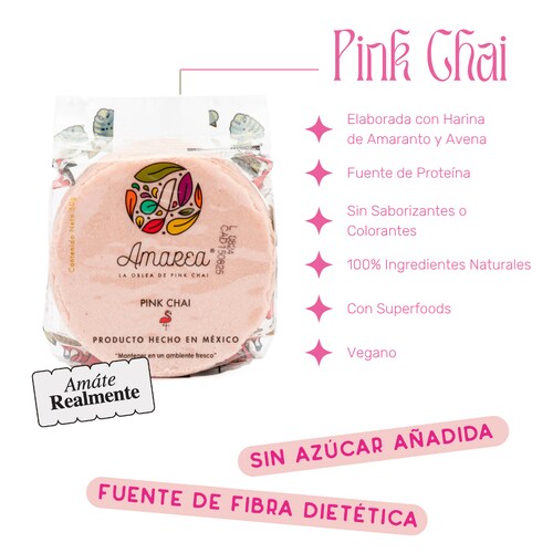 Oblea de Amaranto Pink Chai 50G