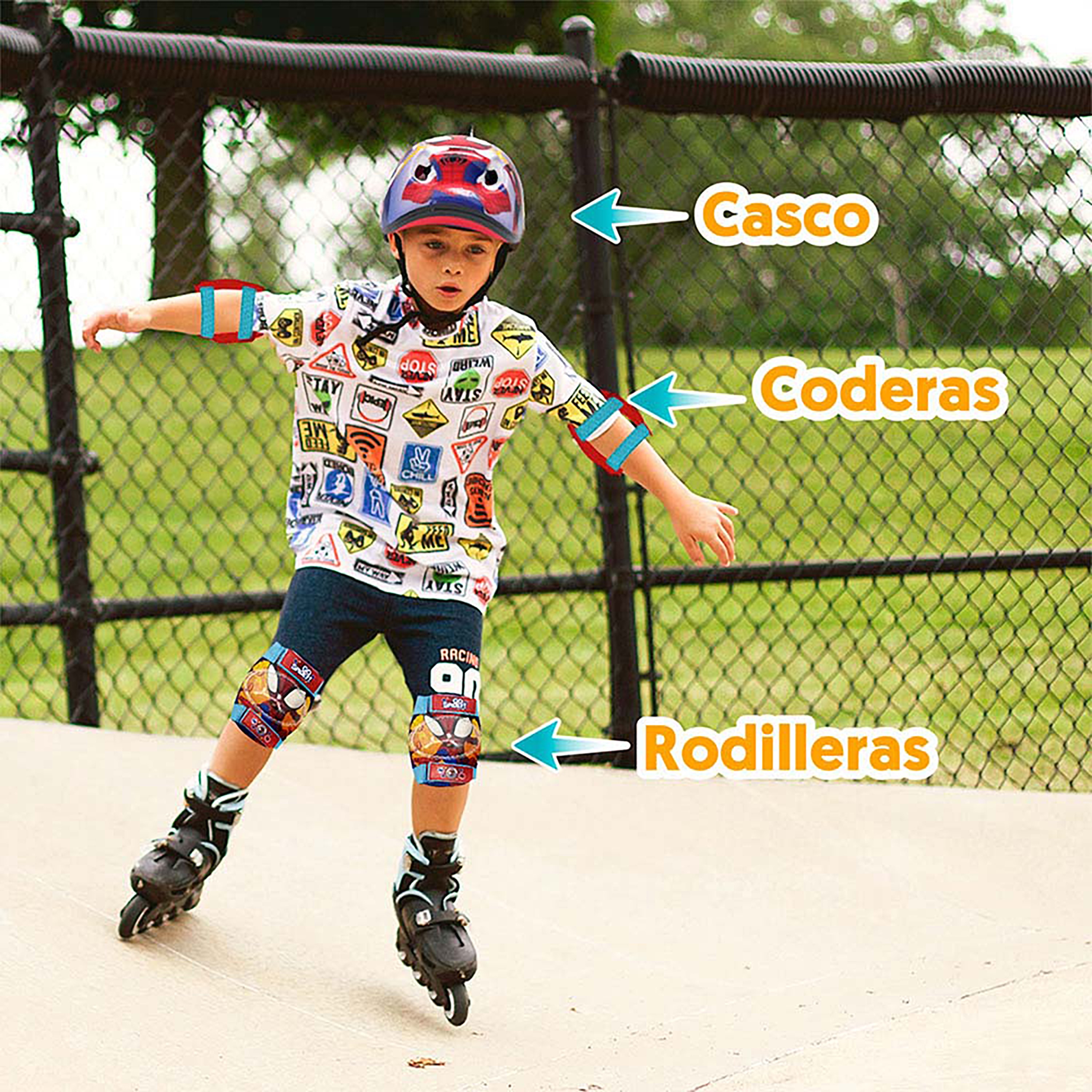 Casco Infantil con Accesorios Spiderman - Main Image