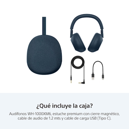 Audífonos Inalámbricos Sony Wh1000Xm6 Azul