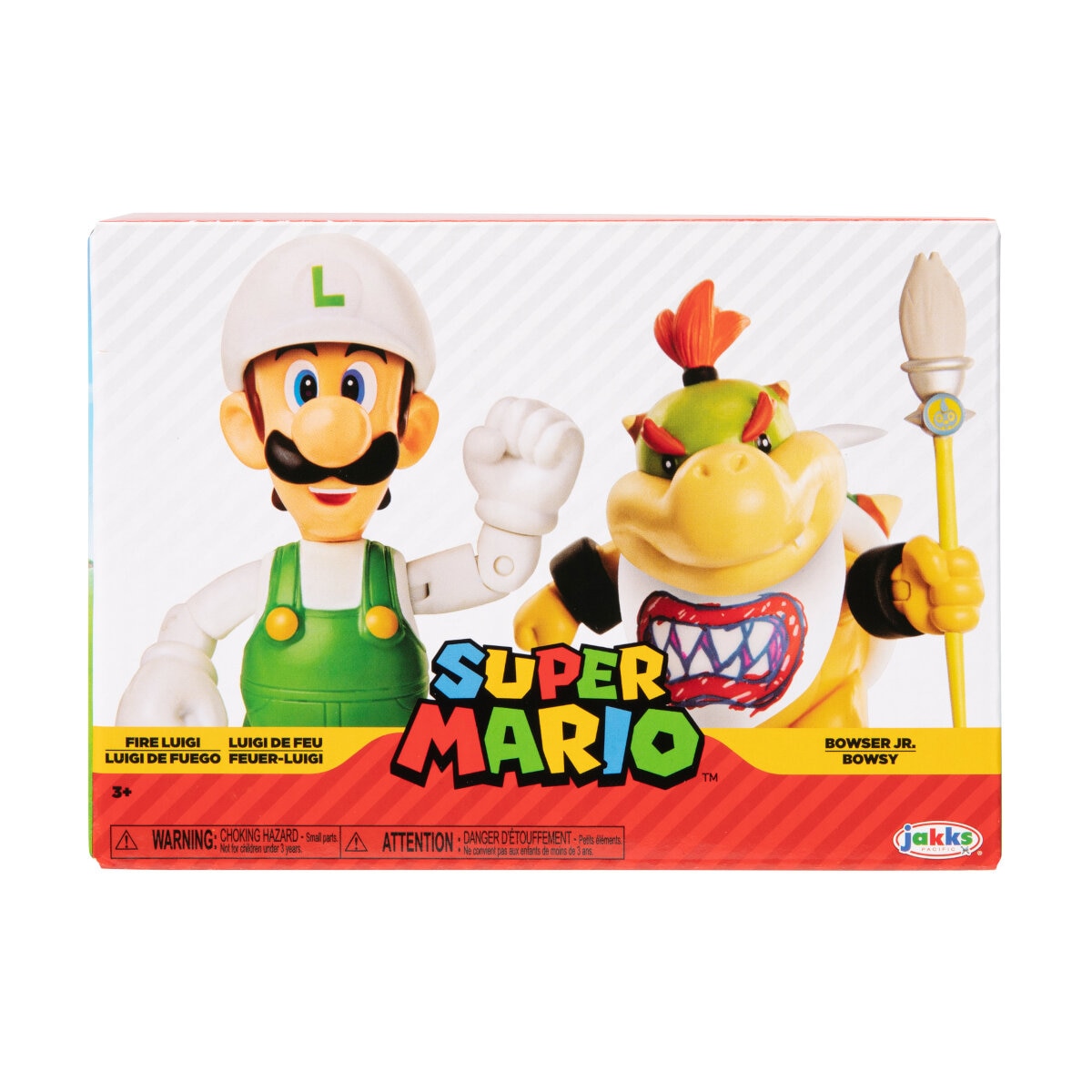 Set de 2 Figuras de Luigi de Fuego Y Bowserjr Jakks Pacific