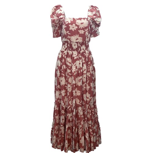 Vestido Largo con Olanes y Estampado Philosophy Jr Collection para Mujer