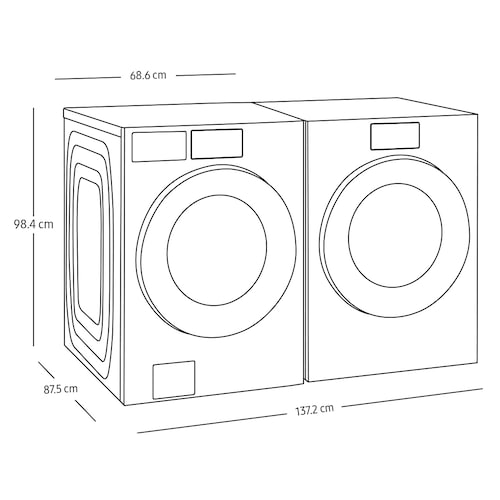 Centro de Lavado Bespoke Ai Washer & Dryer 26 Kg Lavado 24 Kg Secado