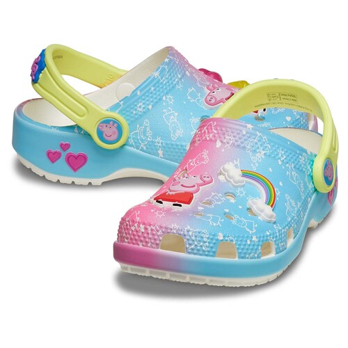 Sueco Crocs Diseño Peppa Pig para Niña