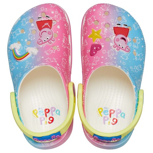 Sueco Crocs Diseño Peppa Pig para Niña