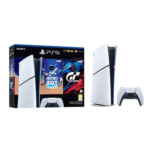 Consola Playstation 5 Edición Digital con Astro Bot y Gran Turismo 7