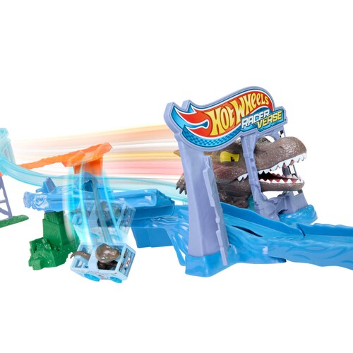Hot Wheels Racerverse Pista de Juguete Jurassic World