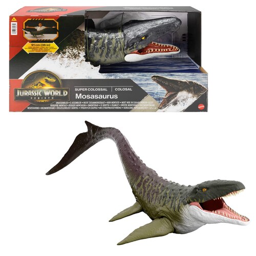 Jurassic World Dinosaurio Rebirth Super Colossal Mosasaurus