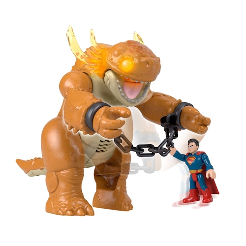 Imaginext Dc Super Friends Figura de Acción Superman Y Kaiju