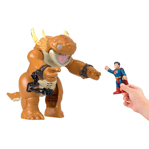 Imaginext Dc Super Friends Figura de Acción Superman Y Kaiju