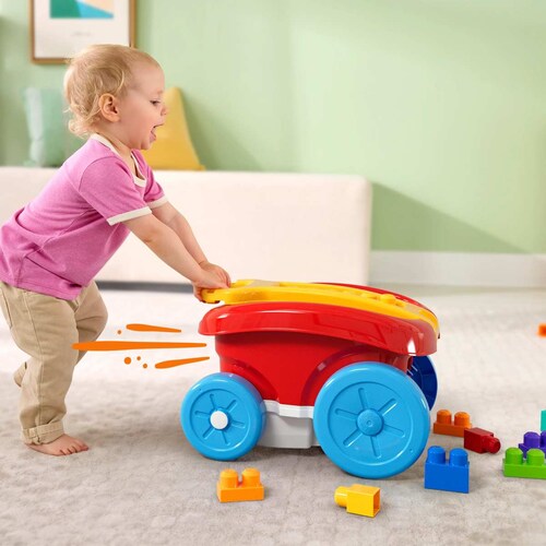 Mega Bloks Juguete de Construcción Vagón Recoge Bloques
