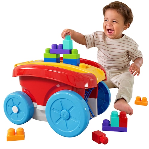 Mega Bloks Juguete de Construcción Vagón Recoge Bloques