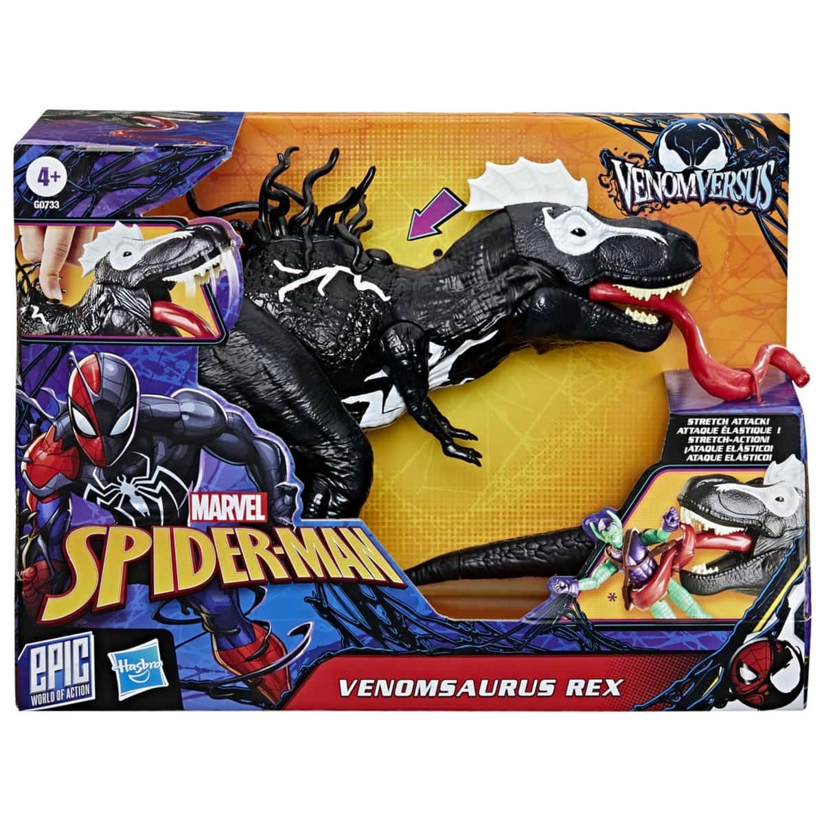 Spider-Man Figura de Acción Venomversus Venomsaurus Rex