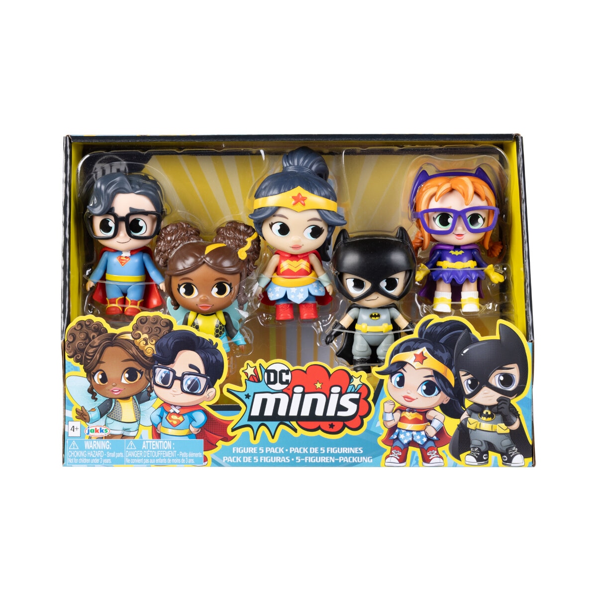 Paquete de 5 Figuras Mini Dc Heroes Jakks Pacific