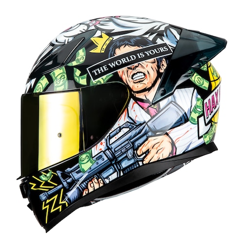 Casco Integral para Motociclista Hax Onix Scar