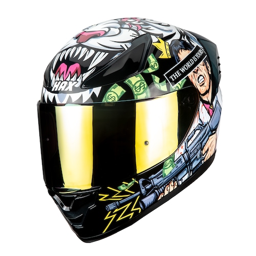 Casco Integral para Motociclista Hax Onix Scar