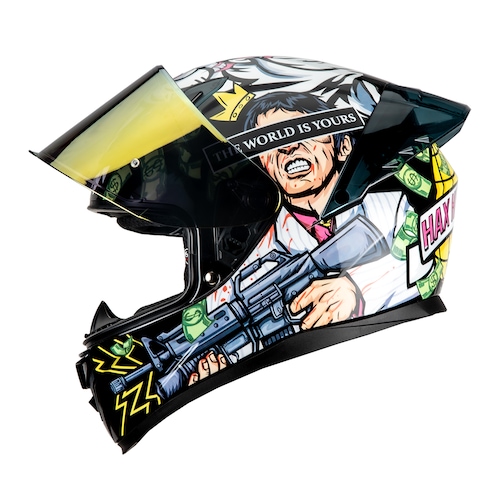 Casco Integral para Motociclista Hax Onix Scar