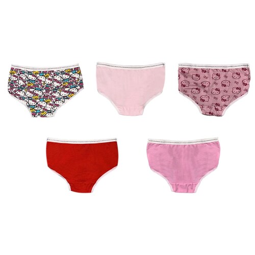 Set 5 Pack Panties con Diseño Hello Kitty para Bebé Niña