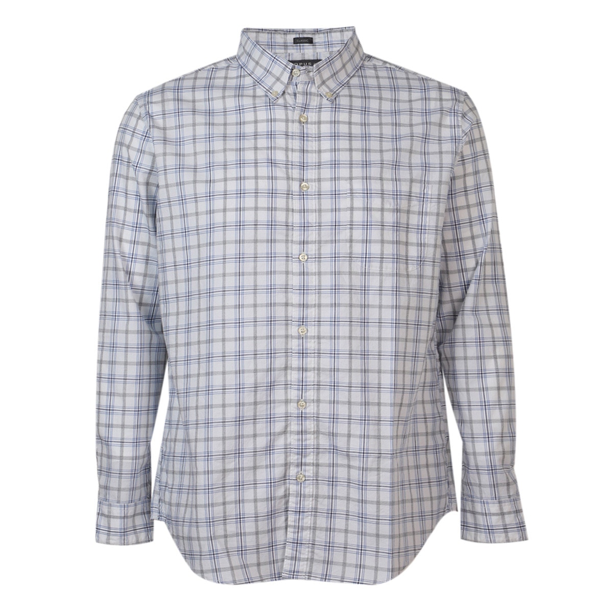 Camisa Manga Larga J Opus a Cuadros para Hombre Plus