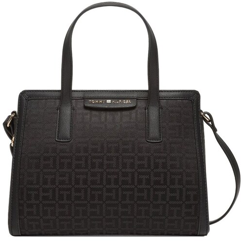 Satchel Negro Tommy Hilfiger para Mujer