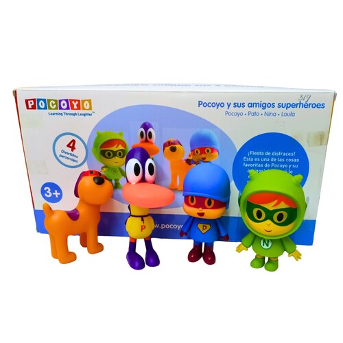 Set de 4 Personajes Pocoyo Y Sus Amigos