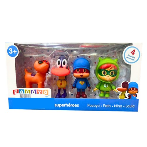 Set de 4 Personajes Pocoyo Y Sus Amigos