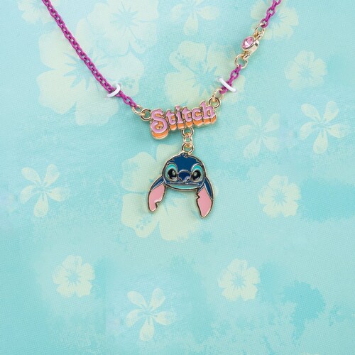 Collar Lilo & Stitch Cadena Rosa Disney