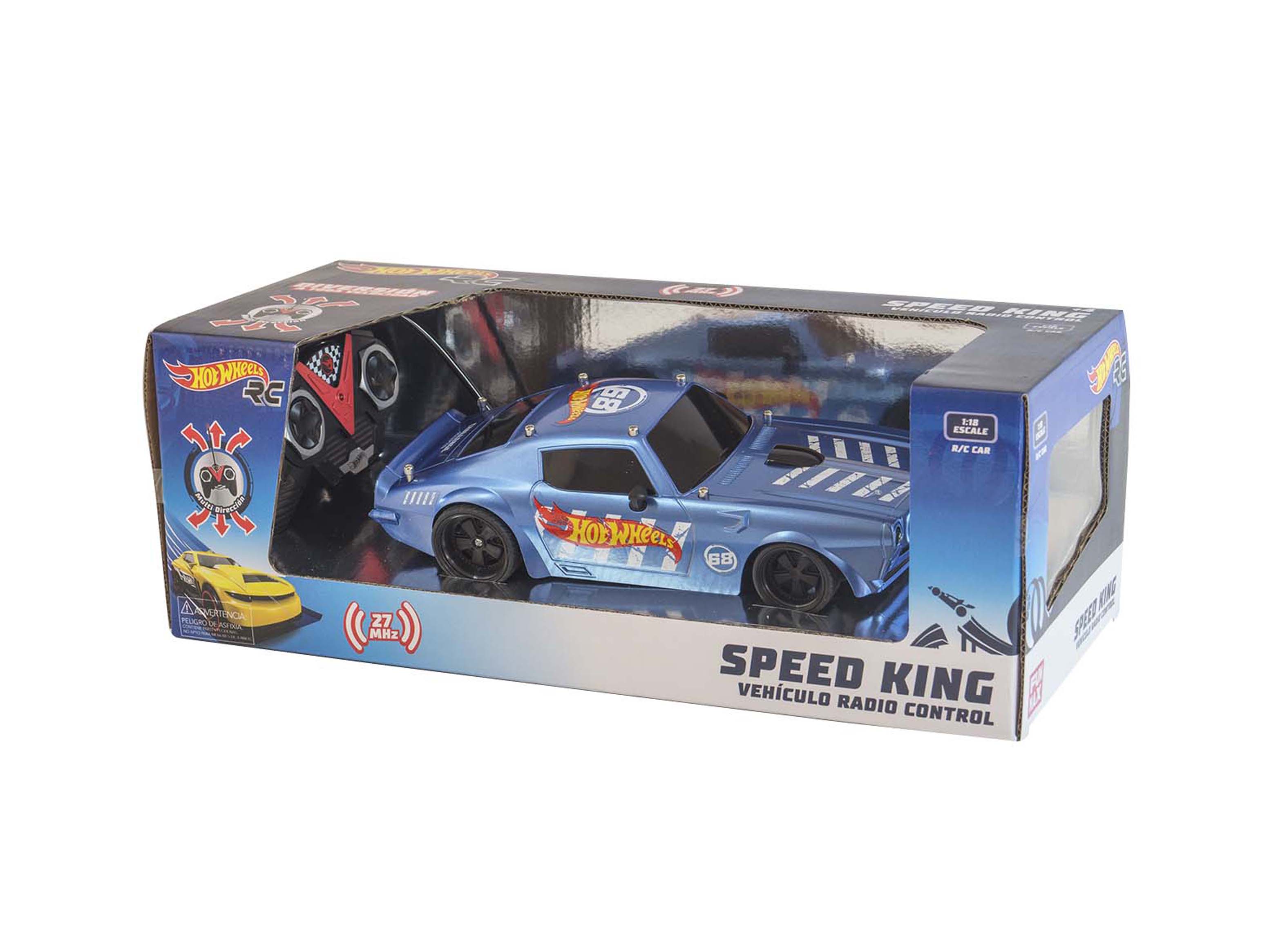 Vehículo Radio Control Speedy King Hot Wheels 1:18 Funmax Toys