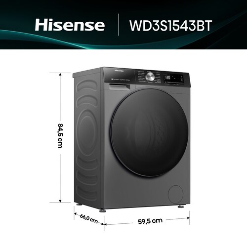 Lavasecadora  15 Kg Hisenese Wd3S1543Bt