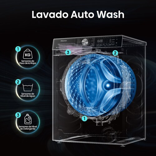 Lavasecadora 16 Kg Hisense Wd5S1645Bb