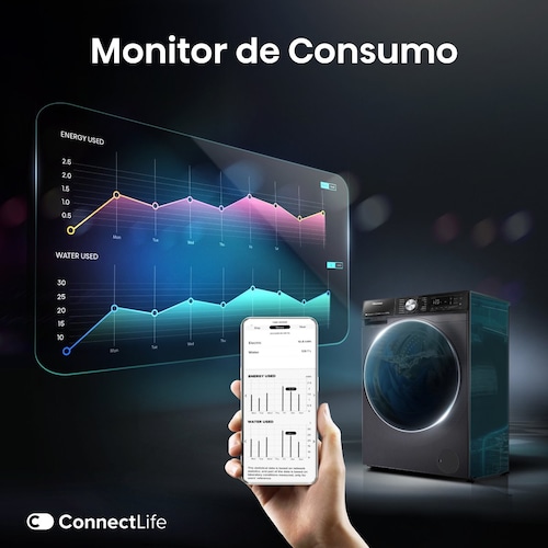 Lavasecadora 16 Kg Hisense Wd5S1645Bb
