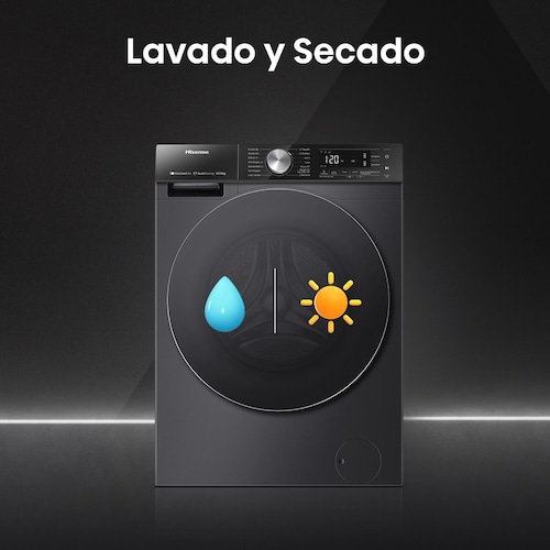 Lavasecadora 16 Kg Hisense Wd5S1645Bb