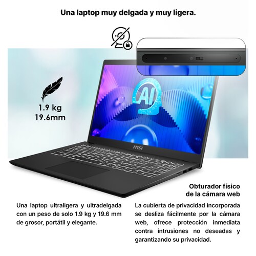 Laptop Msi Modern 15 H Ai 9S7-15H551-227 U5 16 512