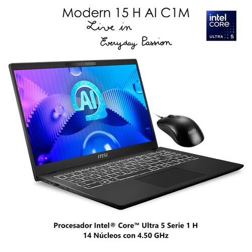 Laptop Msi Modern 15 H Ai 9S7-15H551-227 U5 16 512