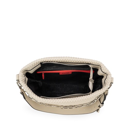 Bolso Satchel Cloe Beige   para Mujer