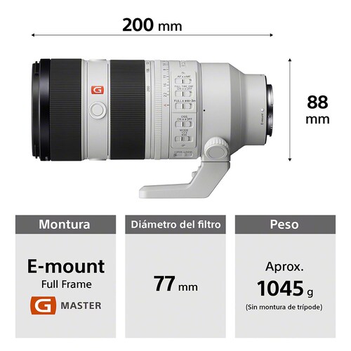 Lente Sony Fe 70-200 Mm F2.8 Gm2 Oss