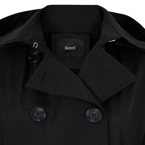 Gabardina con Capucha Desmontable e Interior Afelpado Basel para Mujer