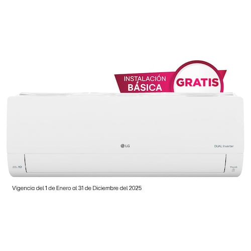 Aire Acondicionado LG Dualcool Inverter 1 Tonelada Frío y Calor 115V-Vm121H9