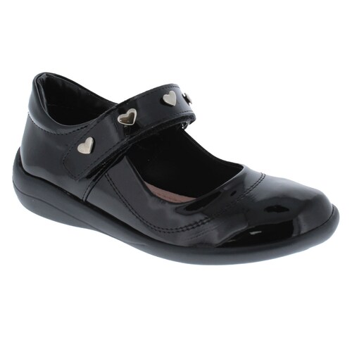 Zapato Escolar Furor Ajuste Velcro con Aplicación para Niña