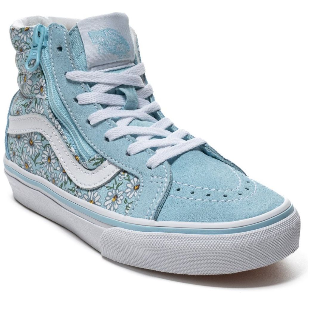 Tenis Bota Vans Sk8-Hi Zip Estampado Floral para Niña
