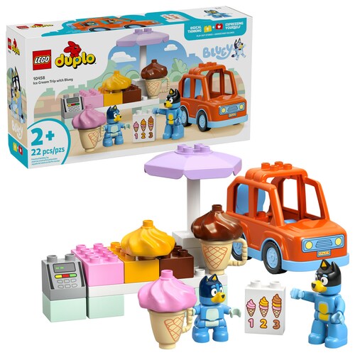 Duplo Bluey Excursión a la Heladería con Bluey